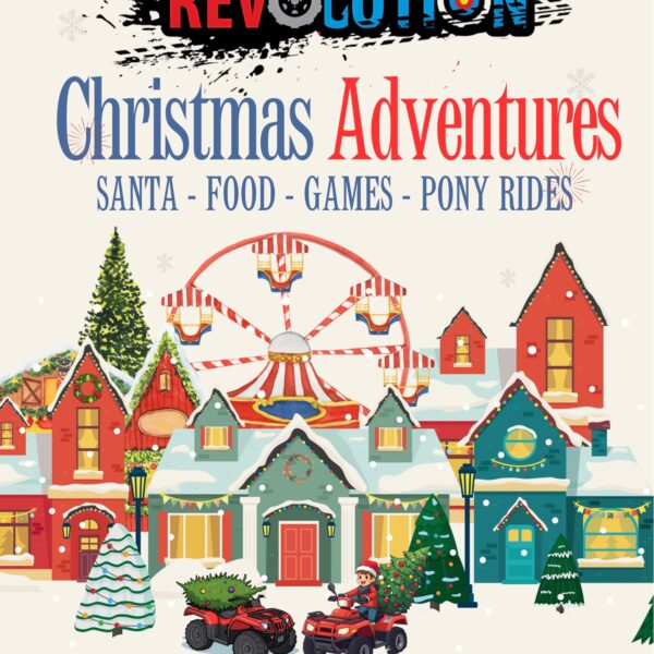 Red And Blue Illustration Christmas Festival Flyer