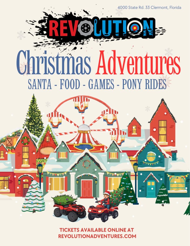 Red And Blue Illustration Christmas Festival Flyer