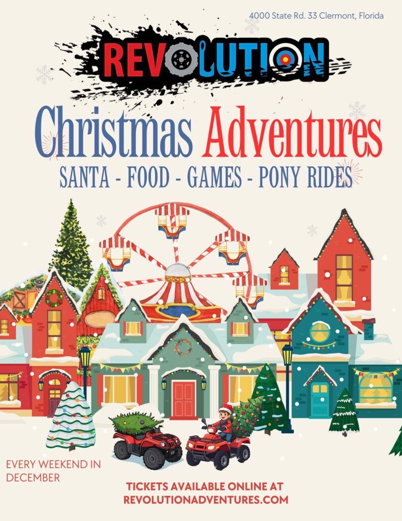 Red And Blue Illustration Christmas Festival Flyer